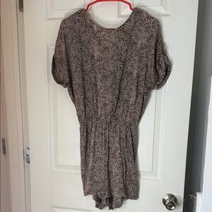 Chic Animal Print Romper